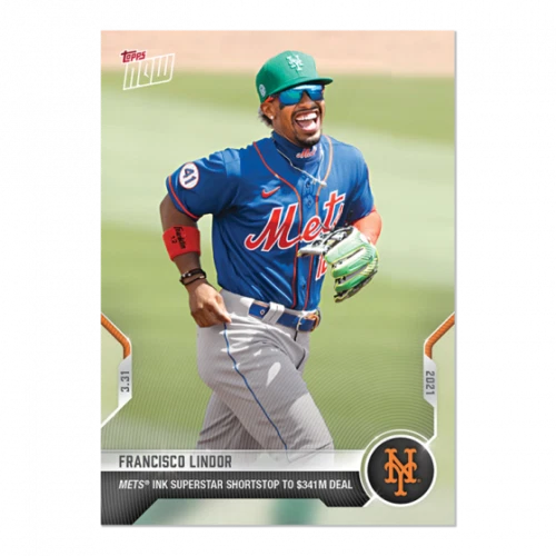Francisco Lindor - 2021 MLB TOPPS NOW Card ST-3 341 Million New York Mets - Image 1 of 1
