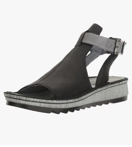 NAOT Verbena Oily Black Carbón Nubuck/Pizarra Puntera Abierta Ajustable Sandalias con correa talla 11 EE. UU. - Imagen 1 de 5