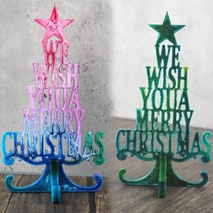 Stampo Resina Albero di Natale Decorazione Casa Ornamenti Epossidico Arte Stampo Buon Natale - Foto 1 di 10