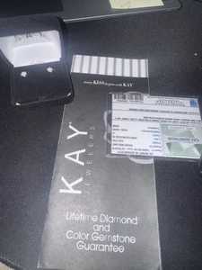 Kay’s Diamond Stud Earrings with Kay Warranty and Certificate. 0.83CT - Picture 1 of 6