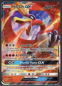 Ho-Oh GX 21/147 Ultra Rare Holo S&M Burning Shadows Pokémon Card Lightly Played - Picture 1 of 2