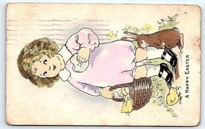 Postcard A HAPPY EASTER - Picture 1 of 2