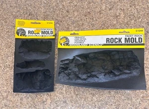 Woodland Scenics C1234 Random & C1244 Facet Rock Molds - Imagen 1 de 2