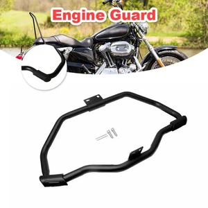 Engine Guard Crash Bar Bumper Black Fits For Harley Iron 883 XL883N 2016-2018 - Picture 1 of 20