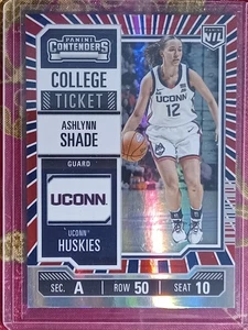 Ashlynn Shade 2024 Panini Contenders UCONN NIL RED WHITE & BLUE parallel #6 - Picture 1 of 1