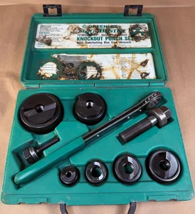 Greenlee 7238SB Slug-Buster Knockout Punch Kit Completo Condotto da 1/2" a 2" USA - Foto 1 di 15