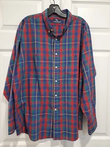 Camisa Steeplechase De Colección Para Hombres XL Tartán Cuadros Deadstock Años 90 Abotonada Papá - Imagen 1 de 8