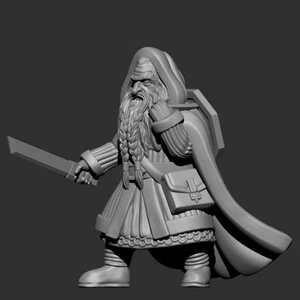 Sanador enano de resina 28 mm. Capitán enano. El Señor de los Anillos MESBG - Imagen 1 de 1