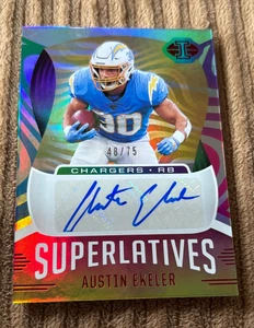 2021 Panini Illusions Austin Ekeler Auto /75! - Picture 1 of 2