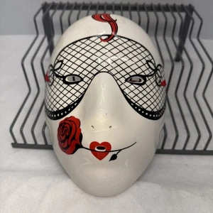 Vintage Rose Maskerade Keramik Maskerade Eisenberg von Anitra Yesovitch. - Bild 1 von 6