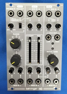 Sintetizador analógico modular Behringer SYSTEM100 Series 110 VCO/VCF/VCA Foto 1 de 2