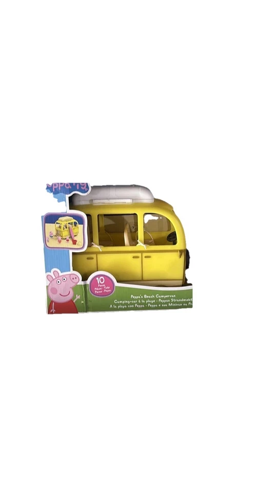Peppa Pig Peppa's Beach Campervan Juego 10 Piezas Hasbro NUEVO Foto 1 de 1