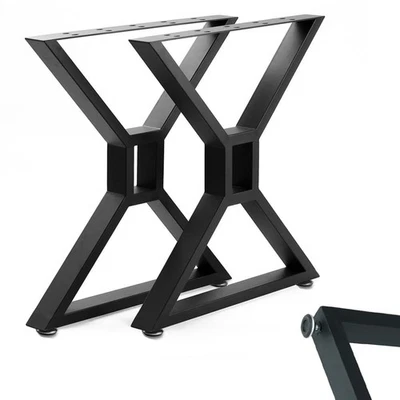 Pernas de mesa de metal HEONITURE pernas de mesa resistentes, móveis industriais faça você mesmo - Imagem 1 de 4