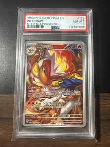 Infernape Illustration Rare S&V: Twilight Masquerade PSA 8 NM MINT - Picture 1 of 2