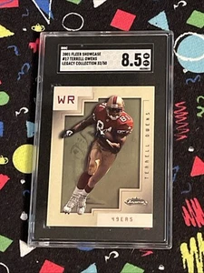 2001 Fleer Showcase #17 Terrell Owens Legacy Collection /50 SGC 8.5 - Picture 1 of 3