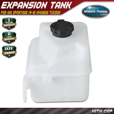 Engine Coolant Reservoir w/ cap for Kia Sportage 14-16 Hyundai Tucson 2014-2015 - Image 1 of 4