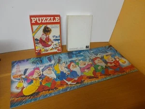 Jumbo Puzzle 18 Pz. Sette Nani Disney 1985 Completo - Foto 1 di 9