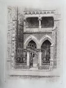 c.1910 Antique Etching; View in New Zealand by James Fitzgerald - Picture 1 of 2