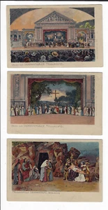3 German 1900 Passion Play Oberammergauer Passionsspiel Postcards p2012 - Picture 1 of 2