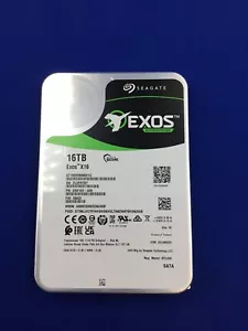 ST16000NM001G SEAGATE EXOS X16 16TB 7.2K SATA-6GBPS 256MB 512E/4KN 3.5IN ENT HDD - Foto 1 di 3
