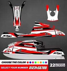 Kawasaki jet ski 440 550 SX decal graphics sticker wrap full kit 1982-1995 - Picture 1 of 1