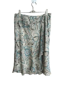Falda Ann Taylor LOFT 100 % Seda Mujer Talla 8 Forrada Lentejuelas Floral Cremallera Lateral - Imagen 1 de 10