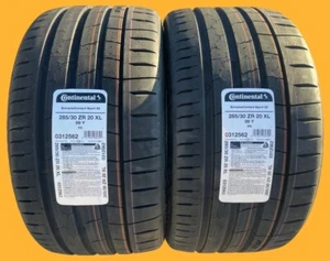 TWO NEW 285/30ZR20 Continental ExtremeContact Sport 02 Tires Like Michelin 4S - Picture 1 of 14