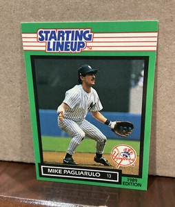 MIKE PAGLIARULO 1989 KENNER STARTING LINEUP CARD - NEW YORK YANKEES