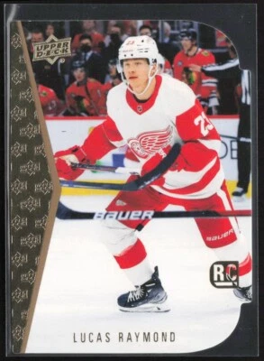 2021-22 UD - LUCAS RAYMOND - ROOKIE 94-95 Die-Cut #RDT-12 Red Wings RC - Image 1 of 3