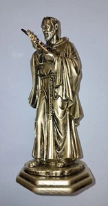 STATUA DI SAN PADRE PIO CM 21 IN RESINA BRONZATA PRODUZIONE ITALIANA  - Foto 1 di 3