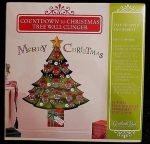 Cuenta regresiva para la pared de Navidad 25"" x 19"" fácil de aplicar/quitar 43 piezas nuevo - Imagen 1 de 5