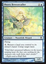4X OBORO BREEZECALLER BLUE SAVIORS OF KAMIGAWA MTG MAGIC NM X4 (yourdeckbuilder)