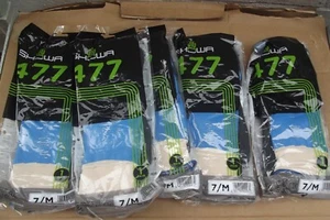 5 X SHOWA 477 NITRILE FOAM FULLY COATED LIQUID PROOF WET/OILY GRIP GLOVES SIZE 7 - Picture 1 of 4