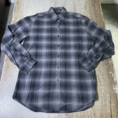 Camisa informal a cuadros Greg Norman LS para hombre talla M #29922 Foto 1 de 3