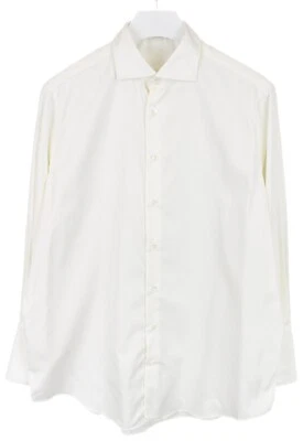 Suitsupply Camicia Formale Slim Fit Uomo 2XL Collo Cutaway Bianco Sporco - Immagine 1 di 4