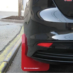 Algas de barro rojas Rally Armor con logotipo blanco para 2008-2014 Impreza WRX/WRX STI - Imagen 1 de 8