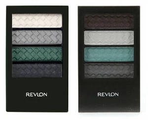 REVLON COLORSTAY 12 HOUR EYESHADOW QUAD 380 SILVER FOX 341 STEEL IMPRESSIONS 2PC - Picture 1 of 1