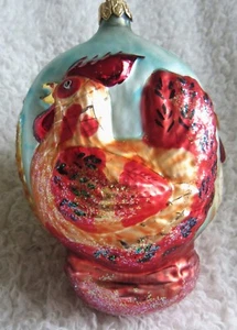 CHRISTOPHER RADKO Drei französische Hennen HUHNSCHMUCK 12 TAGE WEIHNACHTEN - Bild 1 von 5