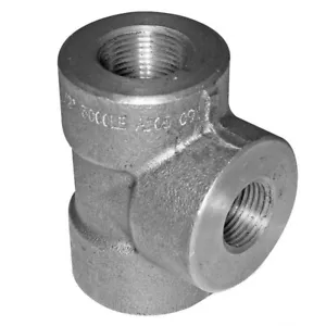 3/4" X 1/2" 3000 lb. Threaded NPT Tee Forged Steel A105 Pipe Fitting (Lot of 3) - Picture 1 of 8