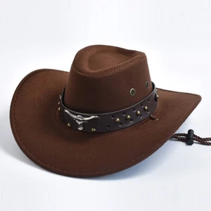Cappelli da Cowboy occidentali in pelle scamosciata artificiale - Foto 1 di 16