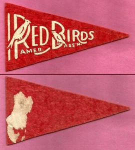 VINTAGE Columbus Red Birds American Association Baseball Wimpel! BF3 WOW! - Bild 1 von 2