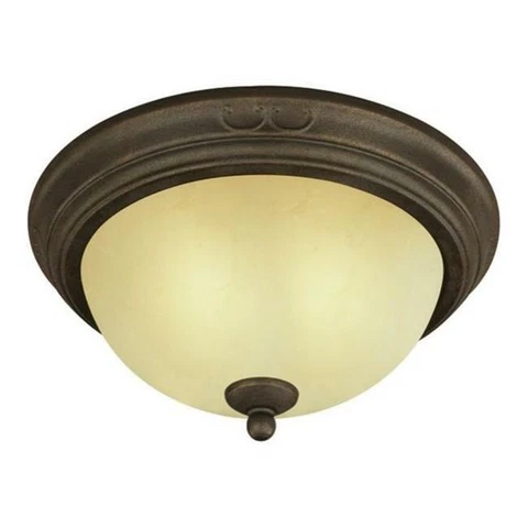 Westinghouse 6659900 Two Light Indoor Flush Mount Ceiling Fixture  Ebony Bronze Cover