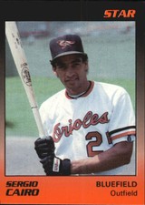 1989 Bluefield Orioles Star #6 Sergio Cairo