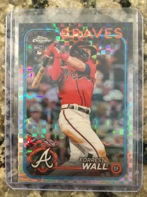 2024 Topps Chrome Forrest Wall Rookie X-Fractor Atlanta Braves - Image 1 of 2