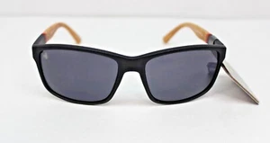 Body Glove SPORT Square Black/Faux Wood Grain Mens Sunglasses 100%UV BGSPT 2008 - Picture 1 of 6