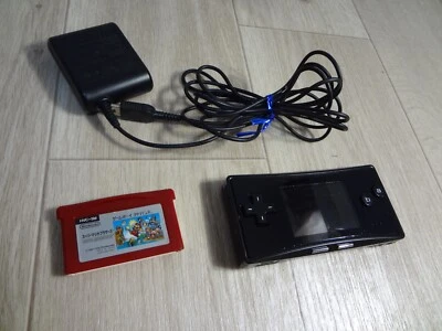 Nintendo game boy micro black console + Super Mario Bros. Tested Work - Image 1 of 4
