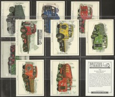 GOLDEN ERA-FULL SET- BRITISH LORRIES 50'S & 60'S 1999 (L10 CARDS) EXCELLENT+++