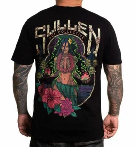 Men's Sullen Art Co Head Hunter Tropical MMA Tattoo Biker Tee T-Shirt S-XXL - Picture 1 of 3