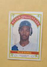1989 JJ NISSEN Super Stars Baseball Card #3 ELLIS BURKS Red Sox