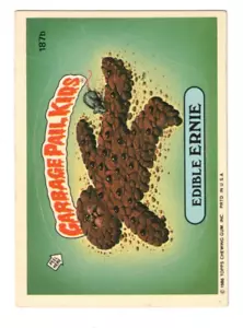 1986 cubo de basura serie 5 comestibles ernie #187b ver escaneos para grado - Imagen 1 de 2